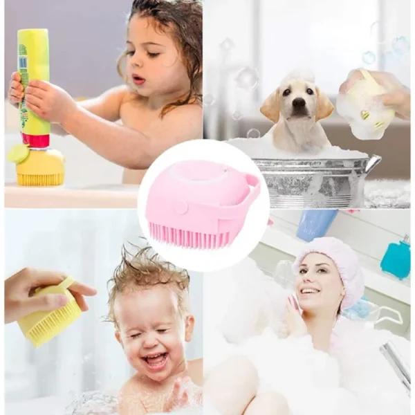 2 in 1 Ultra Soft Bath Sponge Shower Brush and Body Massager - Image 2